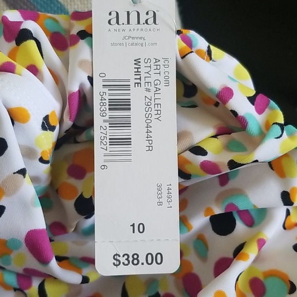 NWT Tankini Top White and color - Picture 10 of 10